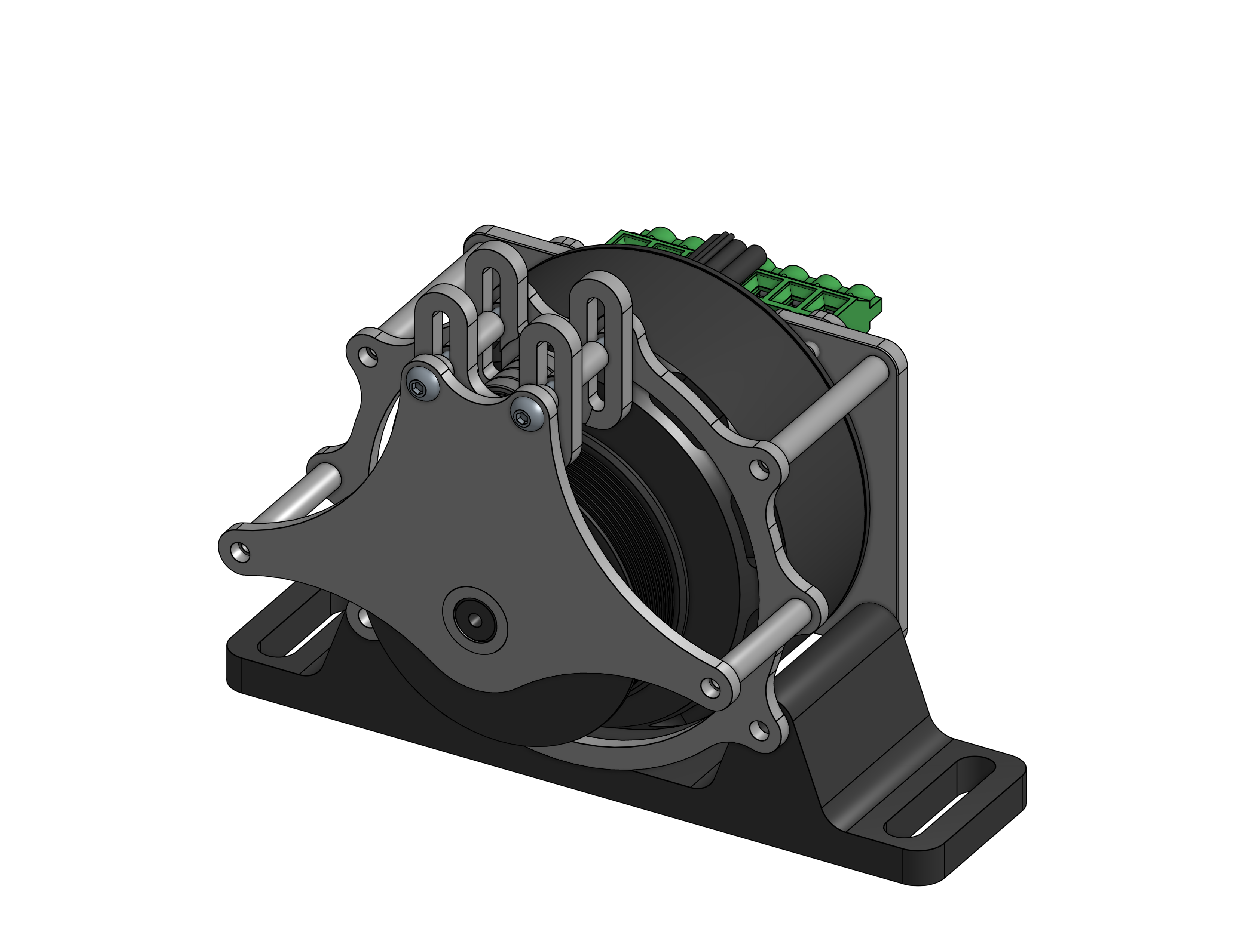 Soccer header motor assembly render